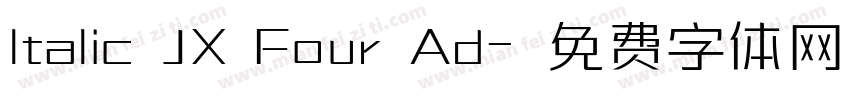 ltalic JX Four Ad字体转换